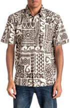 Men's Quiksilver Waterman Collection Cooks Regular Fit Print Sport Shirt, Size - White
