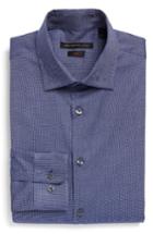 Men's John Varvatos Star Usa Slim Fit Stretch Solid Dress Shirt .5 R - Blue
