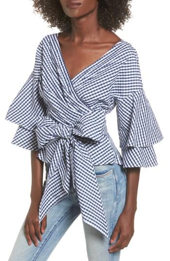 Women's Wayf Beckett Tiered Bell Sleeve Top - Blue