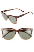 Women's Shwood Mckenzie 58mm Polarized Sunglasses - Toffee/ Green