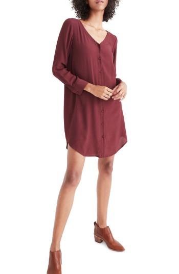 Women's Madewell Autumn Shirtdress - Red