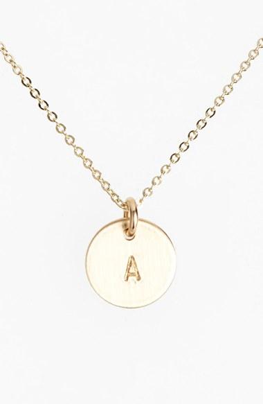 Women's Nashelle 14k-gold Fill Initial Mini Circle Necklace