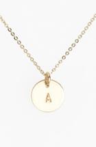 Women's Nashelle 14k-gold Fill Initial Mini Circle Necklace