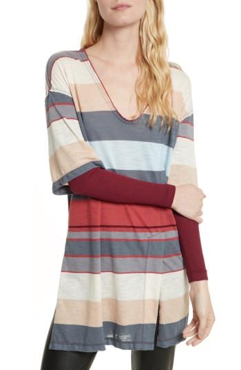 Women's Free People Kate Stripe Tunic - Purple
