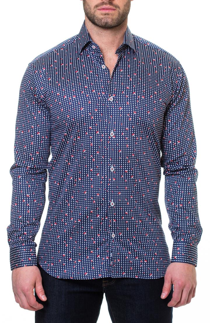 Men's Maceoo Luxor Ladybug Sport Shirt (s) - Blue