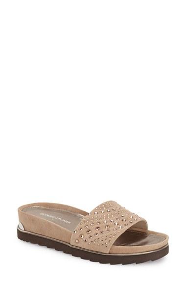 Women's Donald J Pliner 'cava' Slide Sandal M - Beige