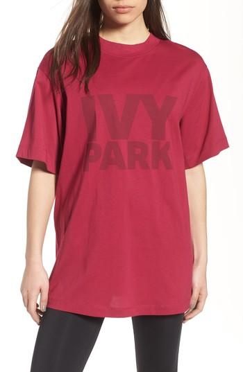 Women's Ivy Park Programme Oversize Logo Tee - Purple