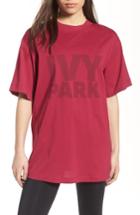 Women's Ivy Park Programme Oversize Logo Tee - Purple