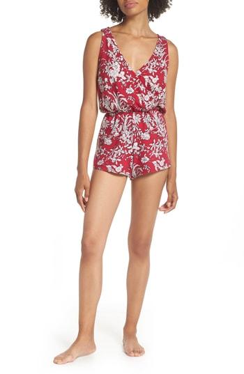 Women's Spiritual Gangster Goddess Gang Romper - Coral