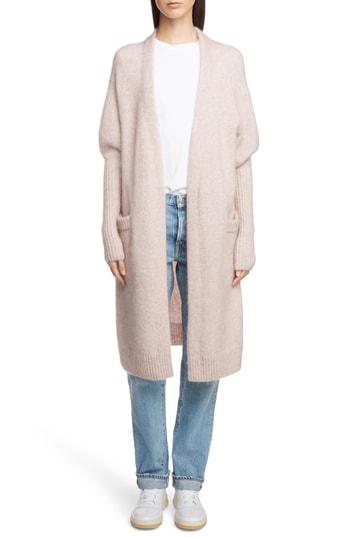 Women's Acne Studios Long Knit Cardigan - Pink