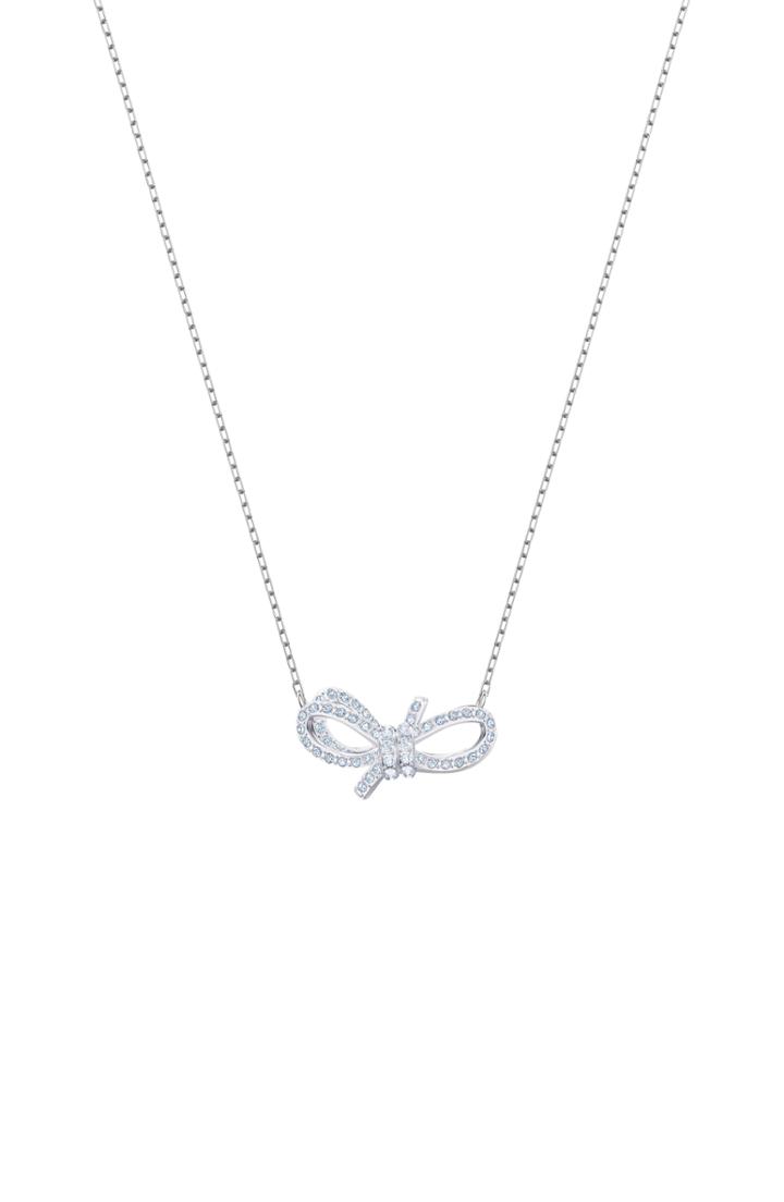 Women's Swarovski Lifelong Bow Pendant Necklace