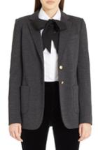 Women's Dolce & Gabbana Punto Milano Wool Blazer Us / 42 It - Grey