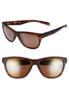 Women's Maui Jim Secrets 56mm Polarizedplus2 Sunglasses - Matte Tortoise/ Bronze