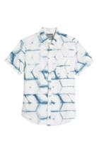 Men's Bonobos Riviera Slim Fit Print Sport Shirt R - Blue