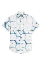 Men's Bonobos Riviera Slim Fit Print Sport Shirt R - Blue