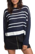 Women's Roxy Variegated Stripe Boxy Sweater - Blue