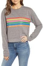 Women's Sub Urban Riot Laguna Stripe Natasha Sweatshirt - Grey