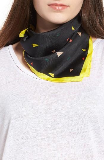 Women's Rebecca Minkoff Paper Airplane Square Silk Scarf