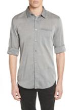 Men's John Varvatos Slim Fit Roller Long Sleeve Shirt - Grey