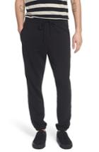 Men's Vince Mix Media Regular Fit Cotton Sweatpants - Black