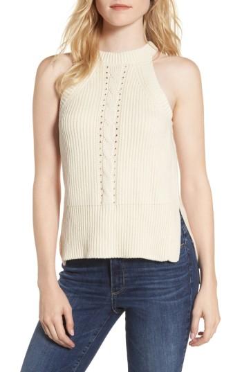 Women's Sincerely Jules Sleeveless Cable Sweater - Ivory