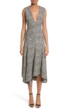 Women's Jason Wu Check Wool Fit & Flare Dress