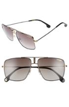 Men's Carrera 60mm Aviator Sunglasses - Ruthenium Matte Black