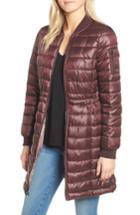 Women's Kenneth Cole New York Lightweight Quilted Puffer Coat - Burgundy