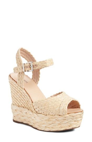 Women's Schutz Belatrix Platform Wedge Sandal M - Red