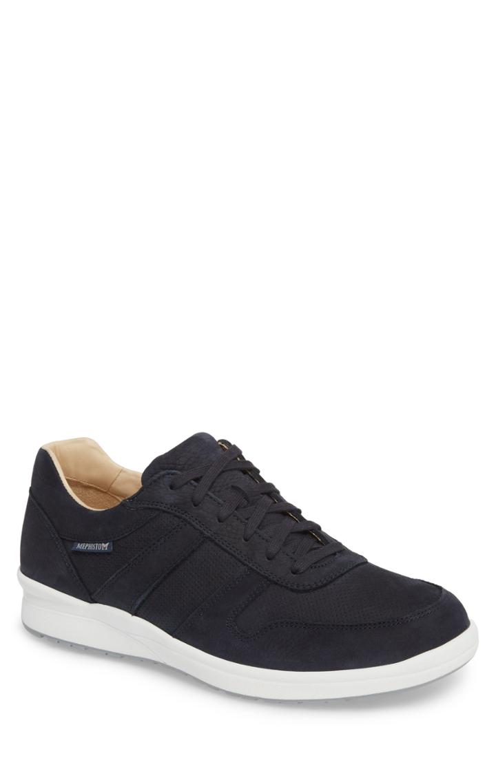 Men's Mephisto Vito Perforated Sneaker M - Blue