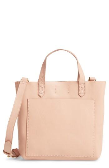 Madewell Small Transport Leather Crossbody Bag - Pink
