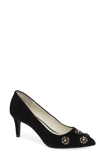 Women's 1901 Bradford Embellished Pointy Toe Pump M - Black