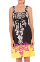 Women's Olian 'eloise' Graphic Maternity Dress