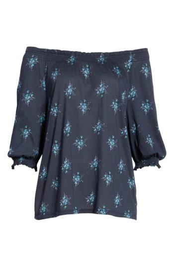 Women's La Vie Rebecca Taylor Celeste Off The Shoulder Jersey Top - Blue