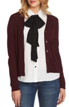 Women's Cece Bow Detail Cardigan, Size - Red