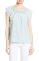 Women's Soft Joie Qwynn Smocked Chambray Top