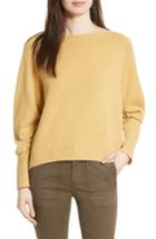Women's Vince Boat Neck Cashmere Sweater - Yellow