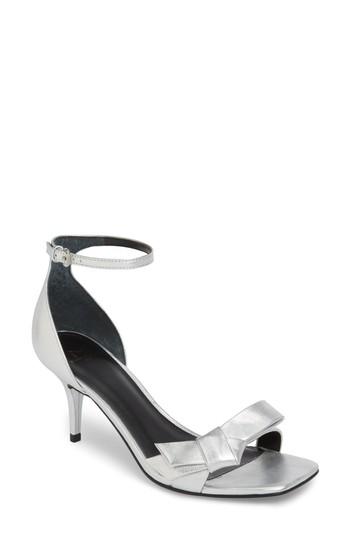 Women's Marc Fisher Ltd Tierra Ankle Strap Sandal .5 M - Metallic