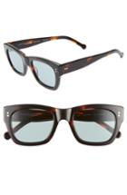 Women's Colors In Optics Panther 51mm Mirrored Rectangular Sunglasses - Tortoise