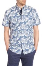 Men's 1901 Trim Fit Palm Print Sport Shirt - Blue