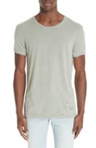 Men's Ksubi Sioux Distressed T-shirt - Green