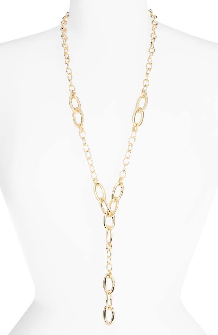 Women's Halogen Long Chain Link Y-necklace