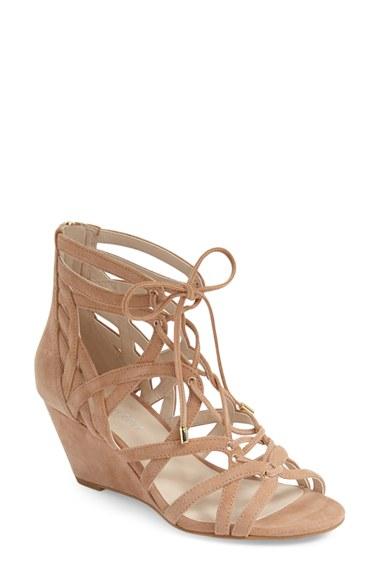 Women's Kenneth Cole New York 'dylan' Wedge Sandal M - Beige