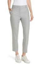 Women's Theory Treeca Flannel Ankle Pants - Grey