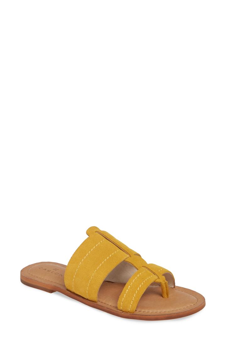 Women's Caslon Mateo Slide Sandal M - Yellow