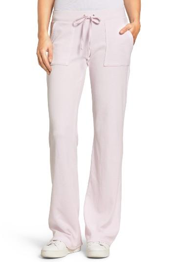 Women's Juicy Couture Del Rey Velour Track Pants - Pink