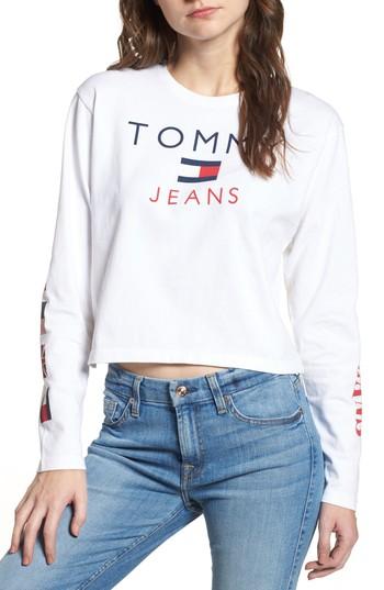 Women's Tommy Jeans '90s Logo Tee - White