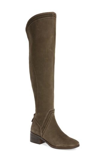 Women's Vince Camuto Karinda Over The Knee Boot .5 Wide Calf M - Grey