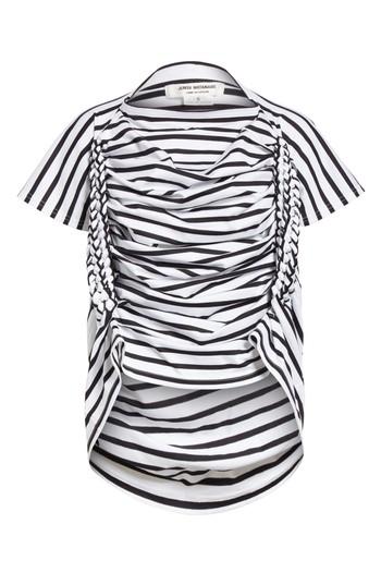 Women's Junya Watanabe Braided Side Stripe Tee - White