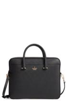 Kate Spade New York Saffiano Leather Laptop Bag - Black